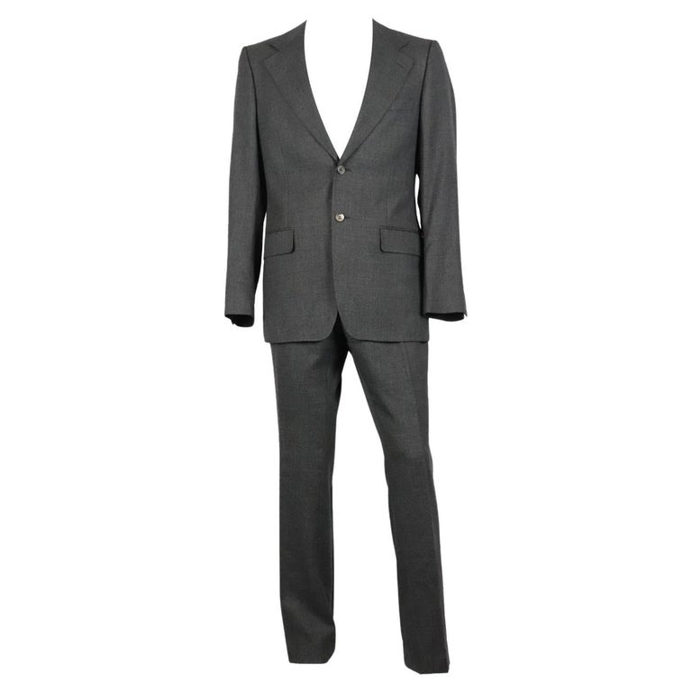 Yves Saint Laurent Men's Wool Two Piece Suit It 50 Uk/us Chest 40 For