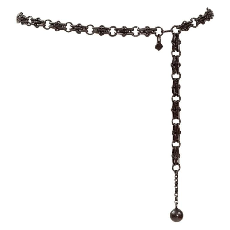 Yves Saint Laurent Metal Chain Belt