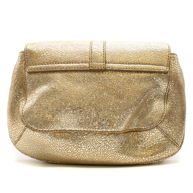 Yves Saint Laurent Metallic Gold Handbag at 1stDibs