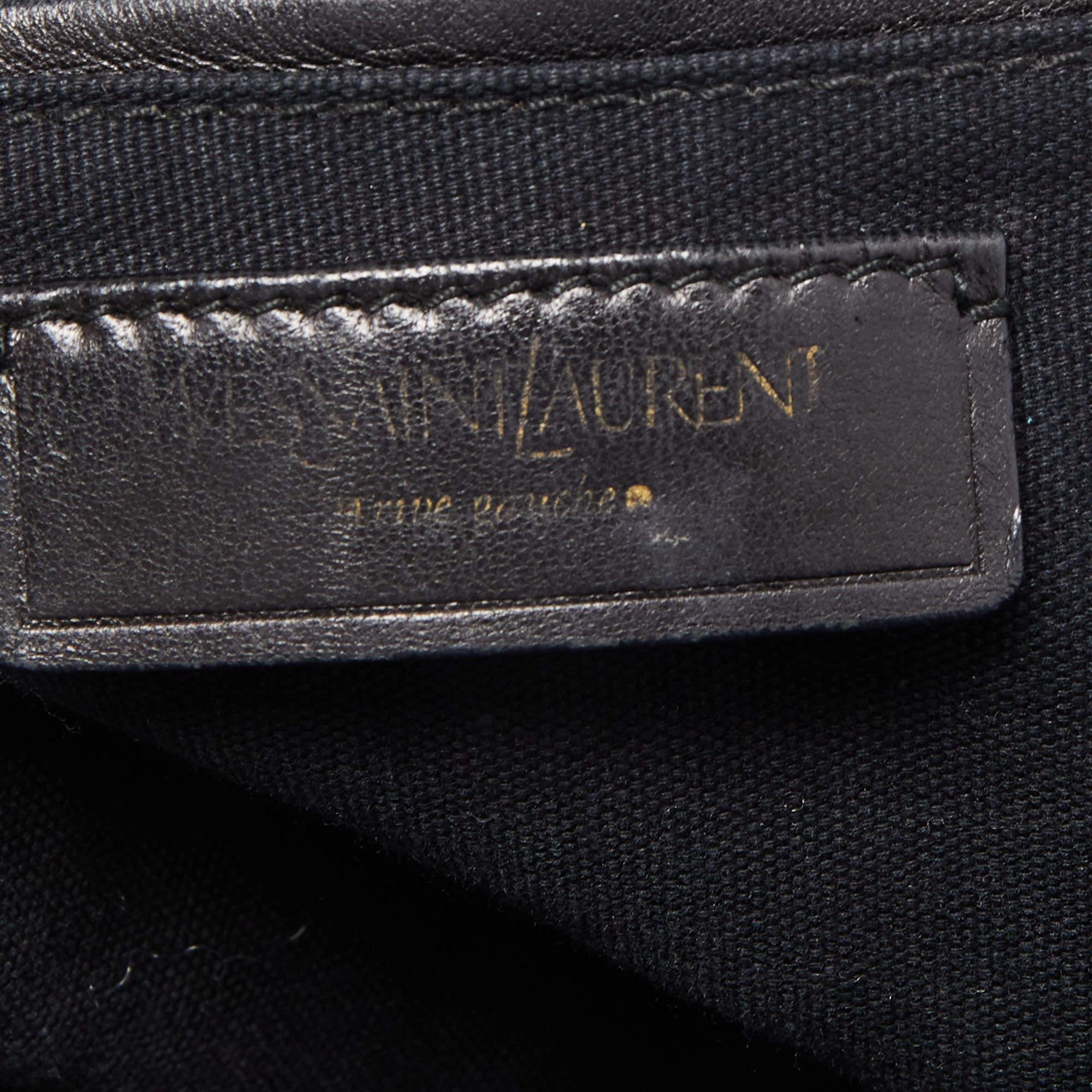 Yves Saint Laurent Metallic Green Leather Medium Easy Y Bag 8