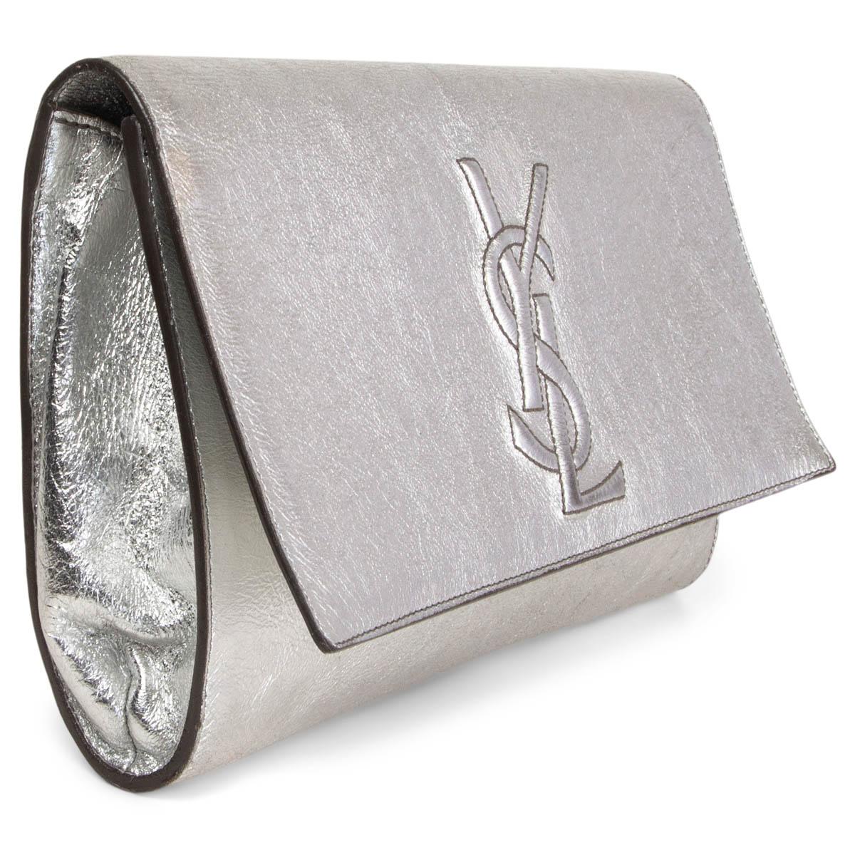 Ysl grey clutch best sale