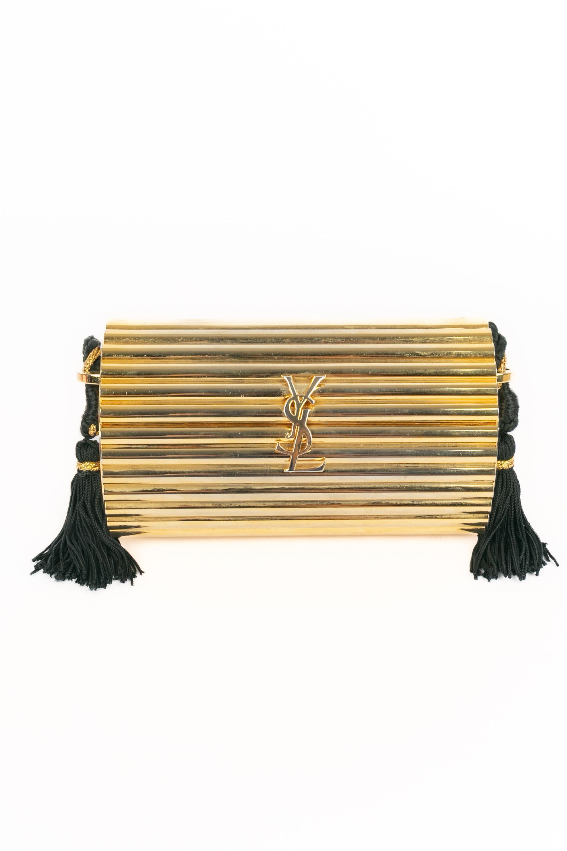 Yves Saint Laurent minaudiere bag im Zustand „Gut“ im Angebot in SAINT-OUEN-SUR-SEINE, FR