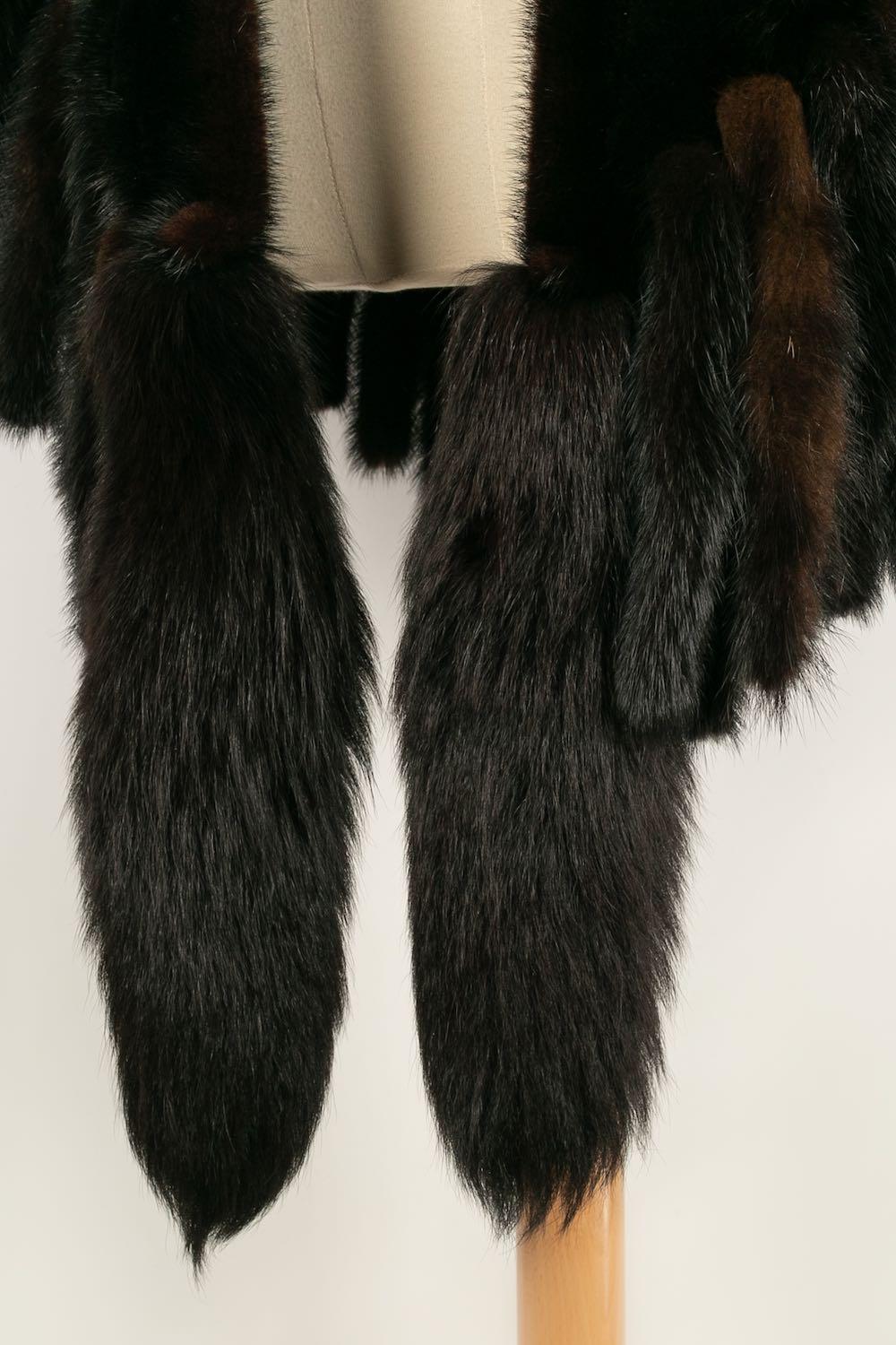 Yves Saint Laurent Mink Fur Cape For Sale 2