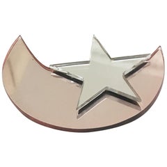 Yves Saint Laurent Mirror Large Brooch Pin Robert Goossens 70s