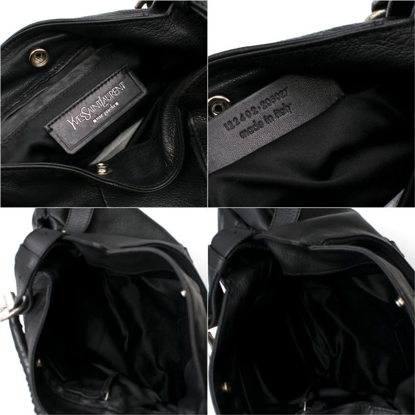 Women's Yves Saint Laurent Mombasa Black Vintage Tote Bag 42cm For Sale