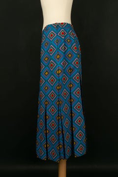 Yves Saint Laurent Multicolor Patterns Skirt, Size 42FR