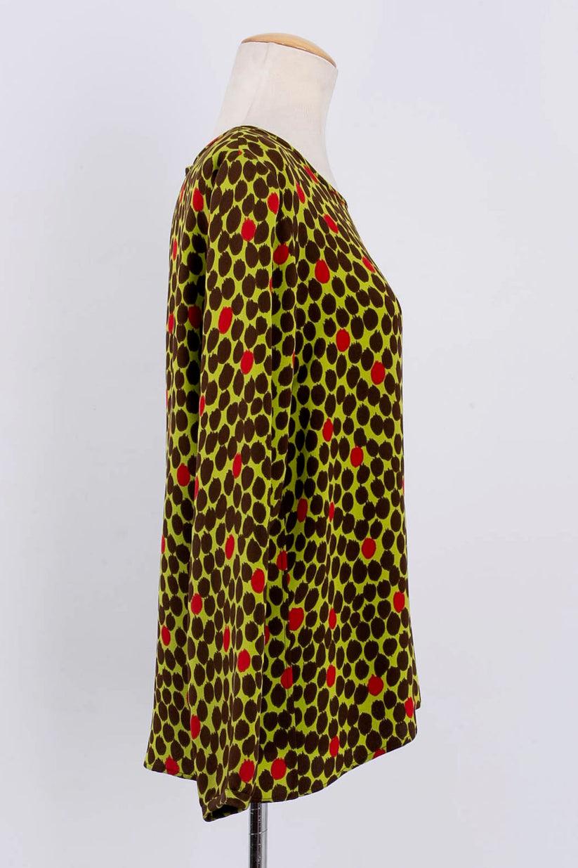 Yves Saint Laurent Multicolor Top/ Blouse In Excellent Condition For Sale In SAINT-OUEN-SUR-SEINE, FR