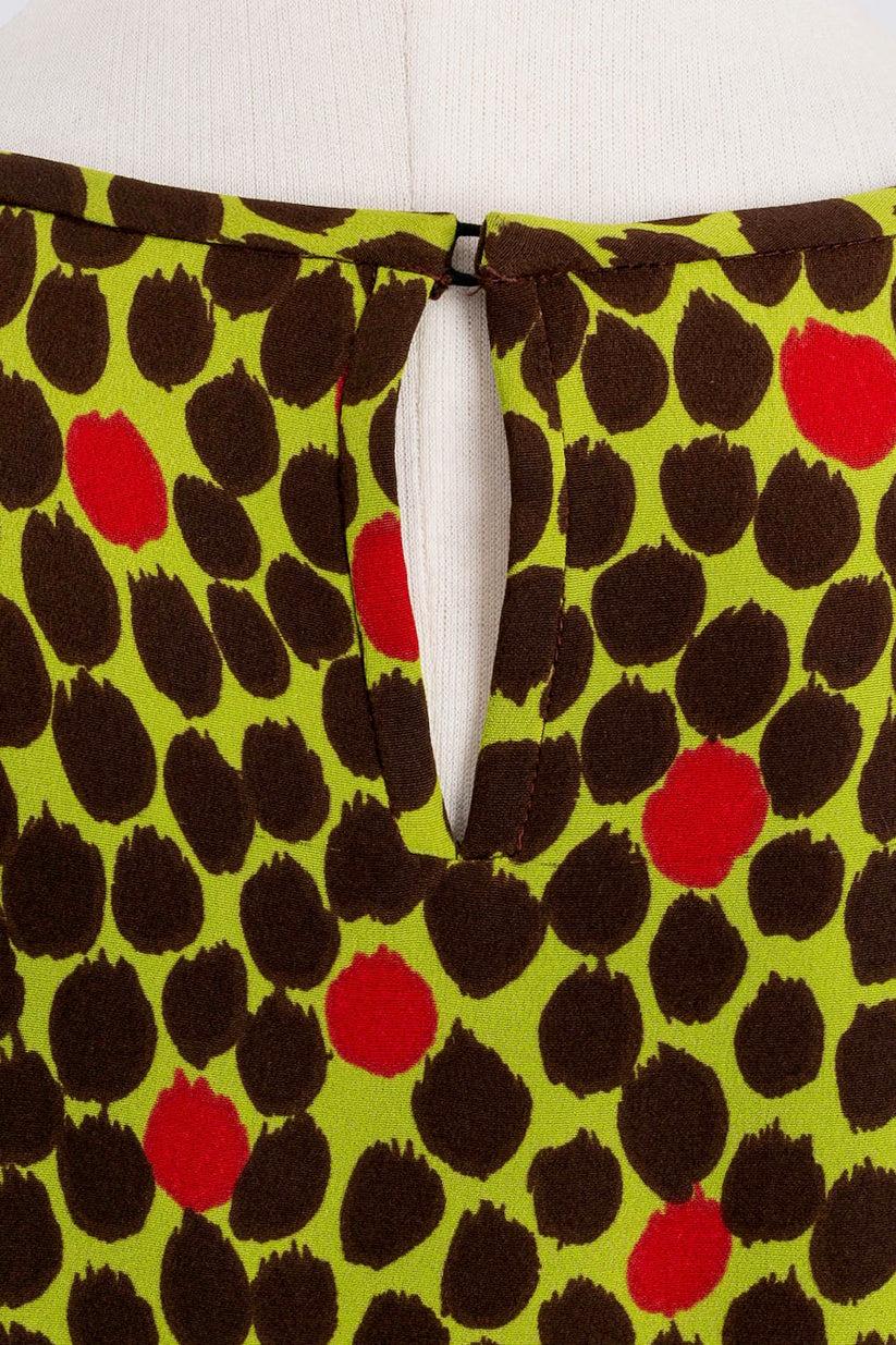 Yves Saint Laurent - Top/blouse multicolore en vente 1