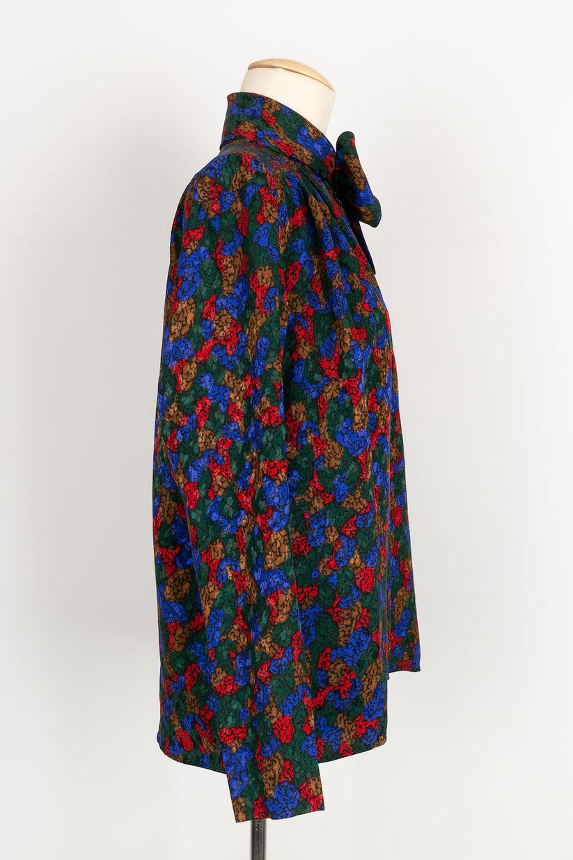 Yves Saint Laurent Multicolored Silk Shirt In Excellent Condition For Sale In SAINT-OUEN-SUR-SEINE, FR