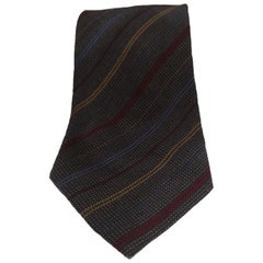 Used Yves Saint Laurent multicoloured silk tie