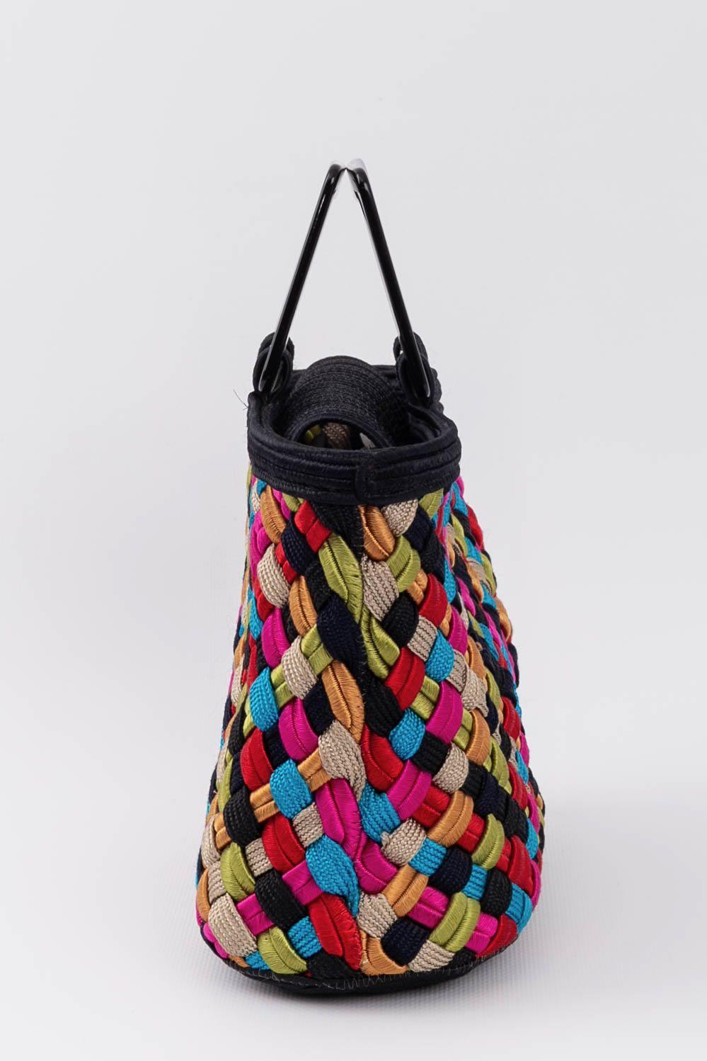Yves Saint Laurent Multicoloured Trimmings Bag In Excellent Condition For Sale In SAINT-OUEN-SUR-SEINE, FR