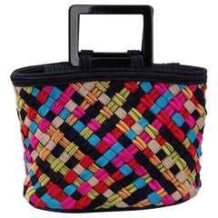 Yves Saint Laurent - Sac à ornements multicolores