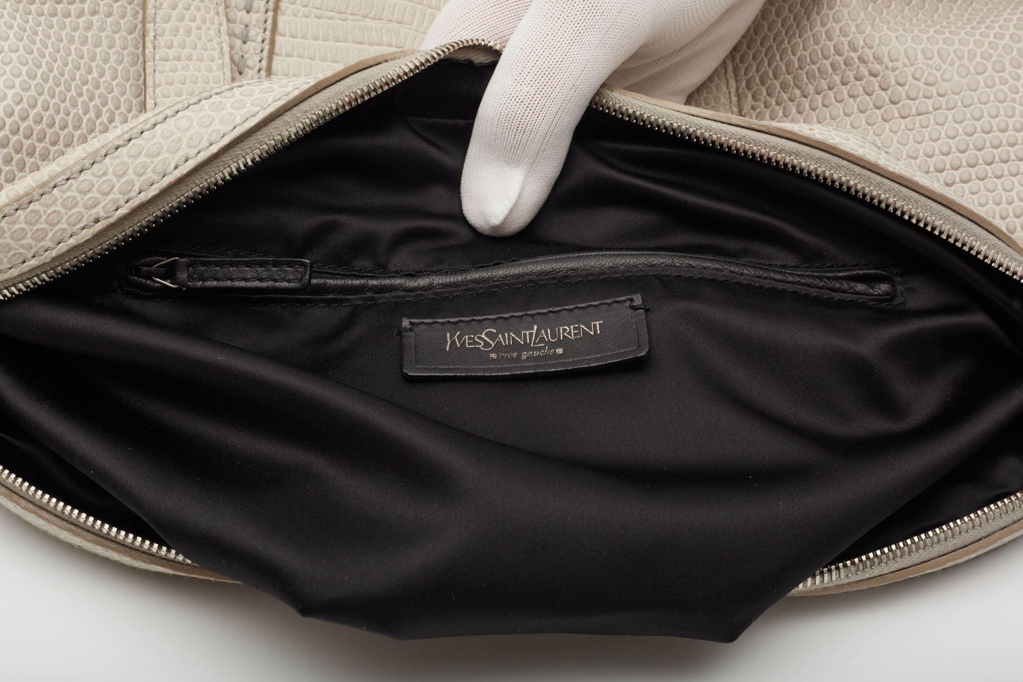 Yves Saint Laurent Muse Bag Lizzard Taupe 4