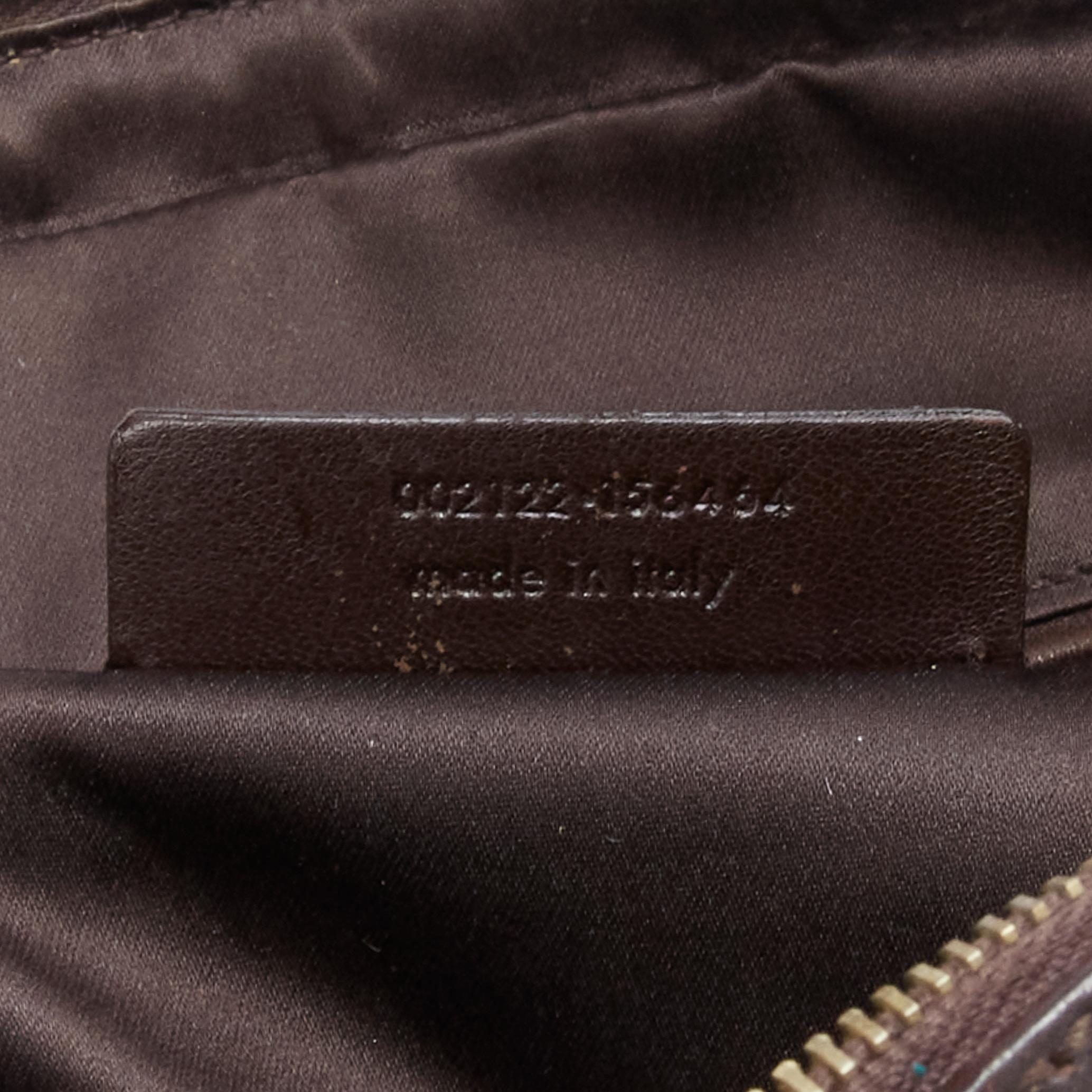 YVES SAINT LAURENT Muse Kate Moss YSL logo black leather top handle satchel bag 8