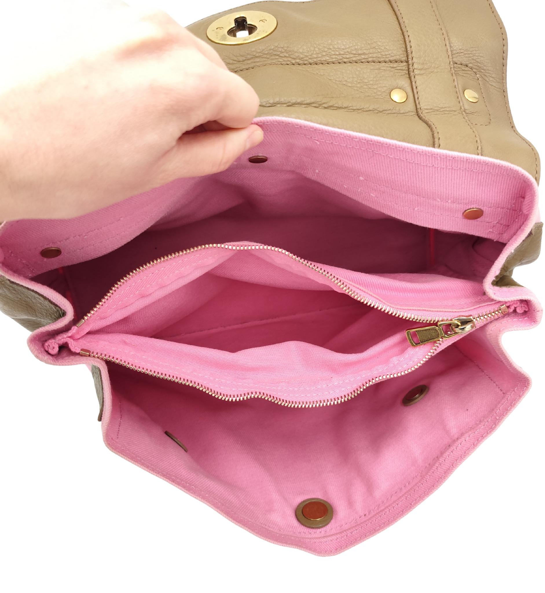 Yves Saint Laurent Muse Two - borsa beige e rosa in vendita 10