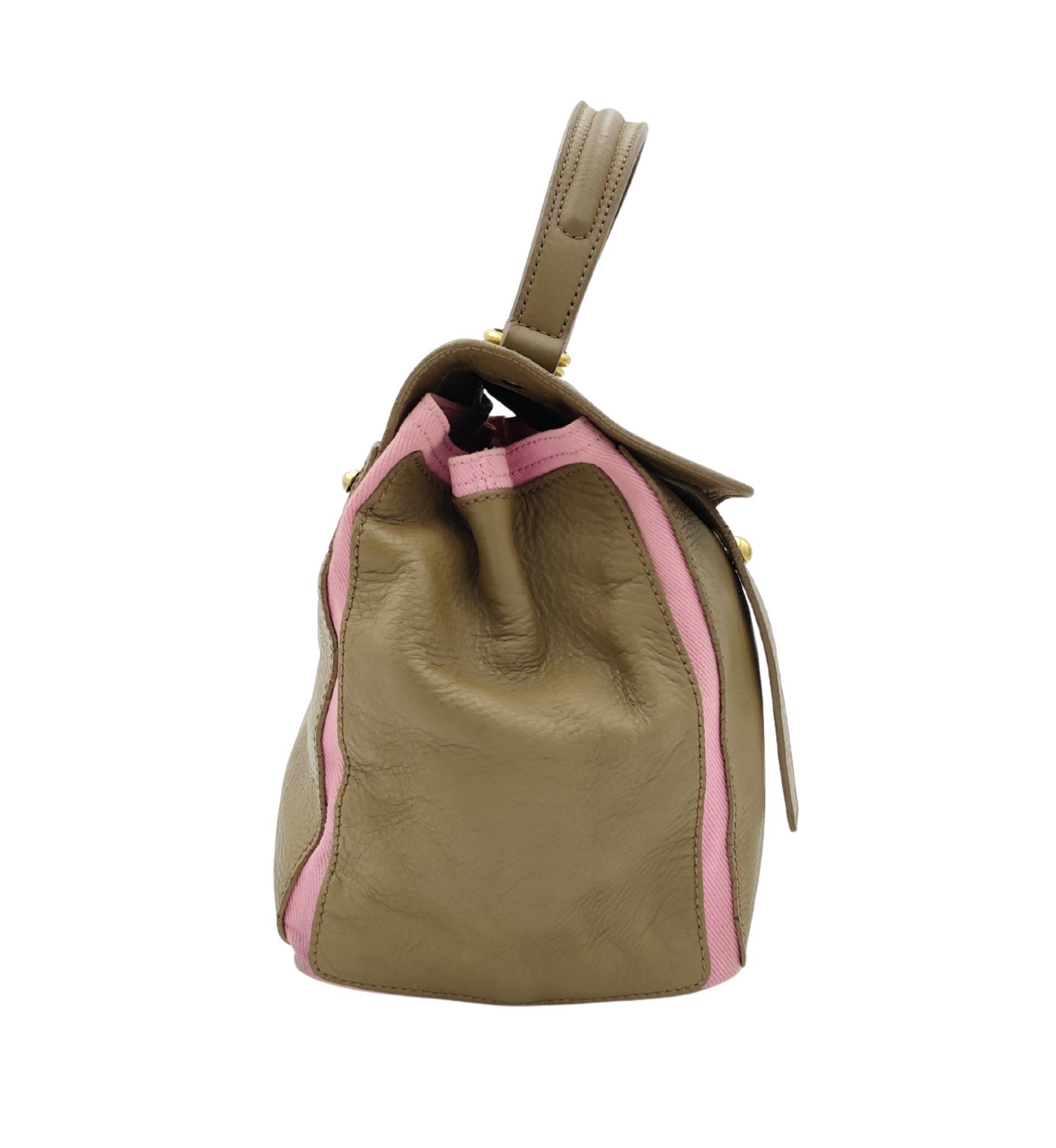 Yves Saint Laurent Muse Two - borsa beige e rosa In condizioni discrete in vendita a Milano, IT