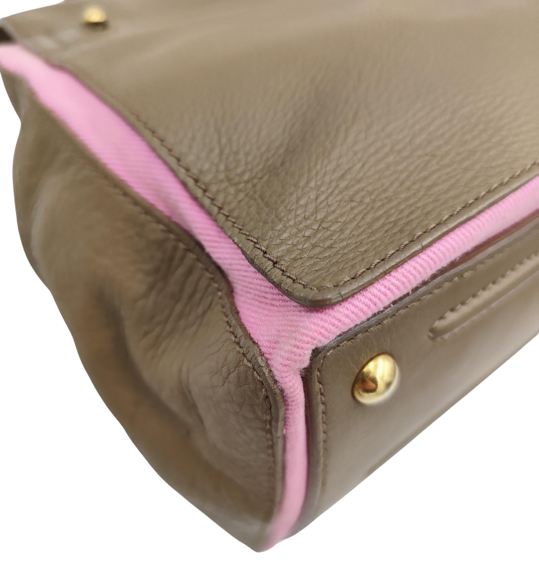 Yves Saint Laurent Muse Two - borsa beige e rosa in vendita 2
