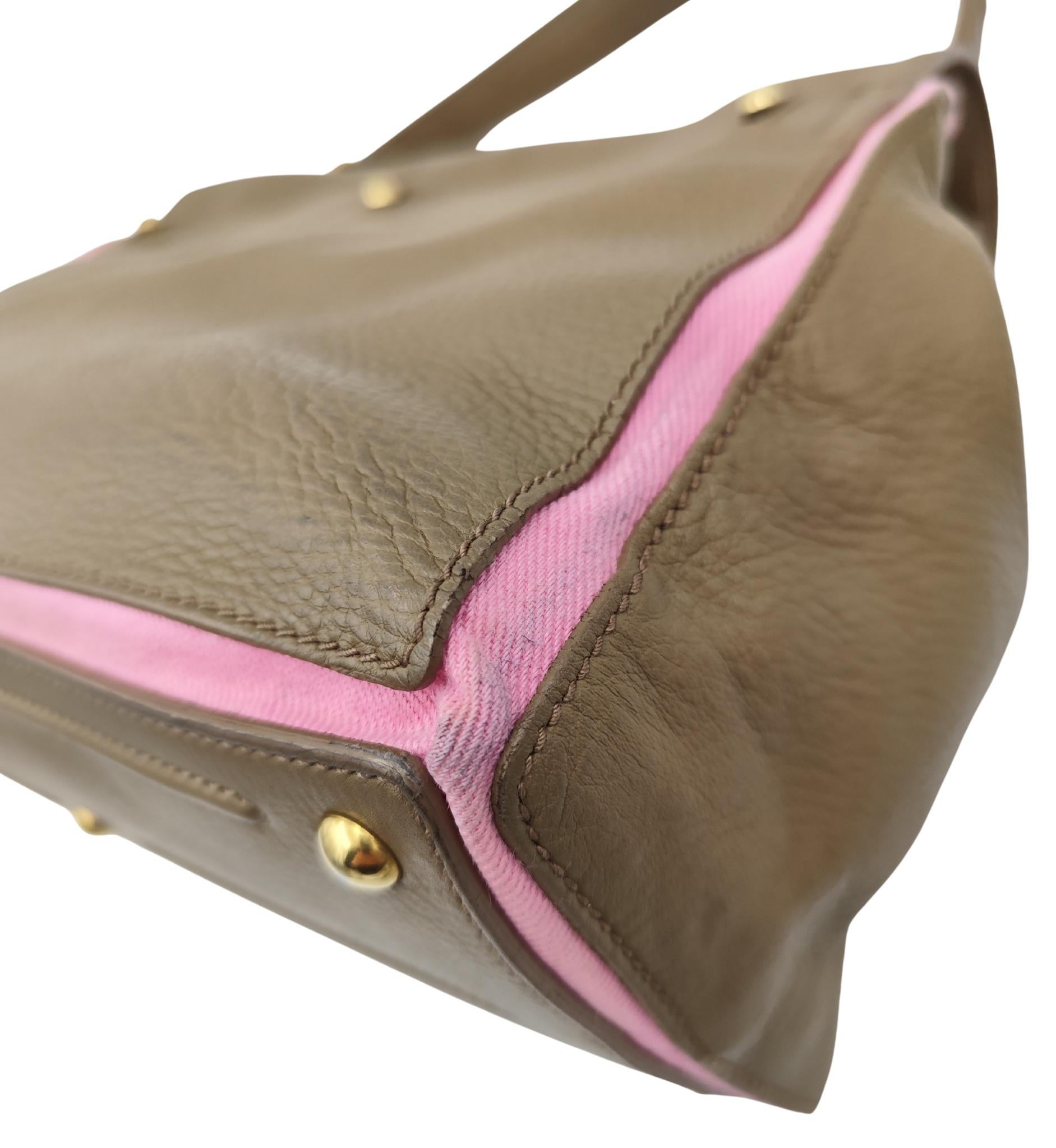 Yves Saint Laurent Muse Two - borsa beige e rosa in vendita 4