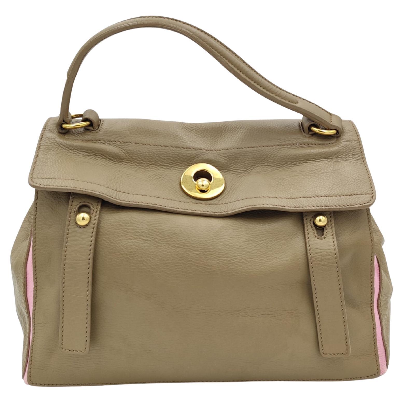 Yves Saint Laurent Muse Two - borsa beige e rosa in vendita