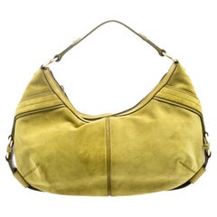 Yves Saint Laurent Mustard Yellow Suede Hobo