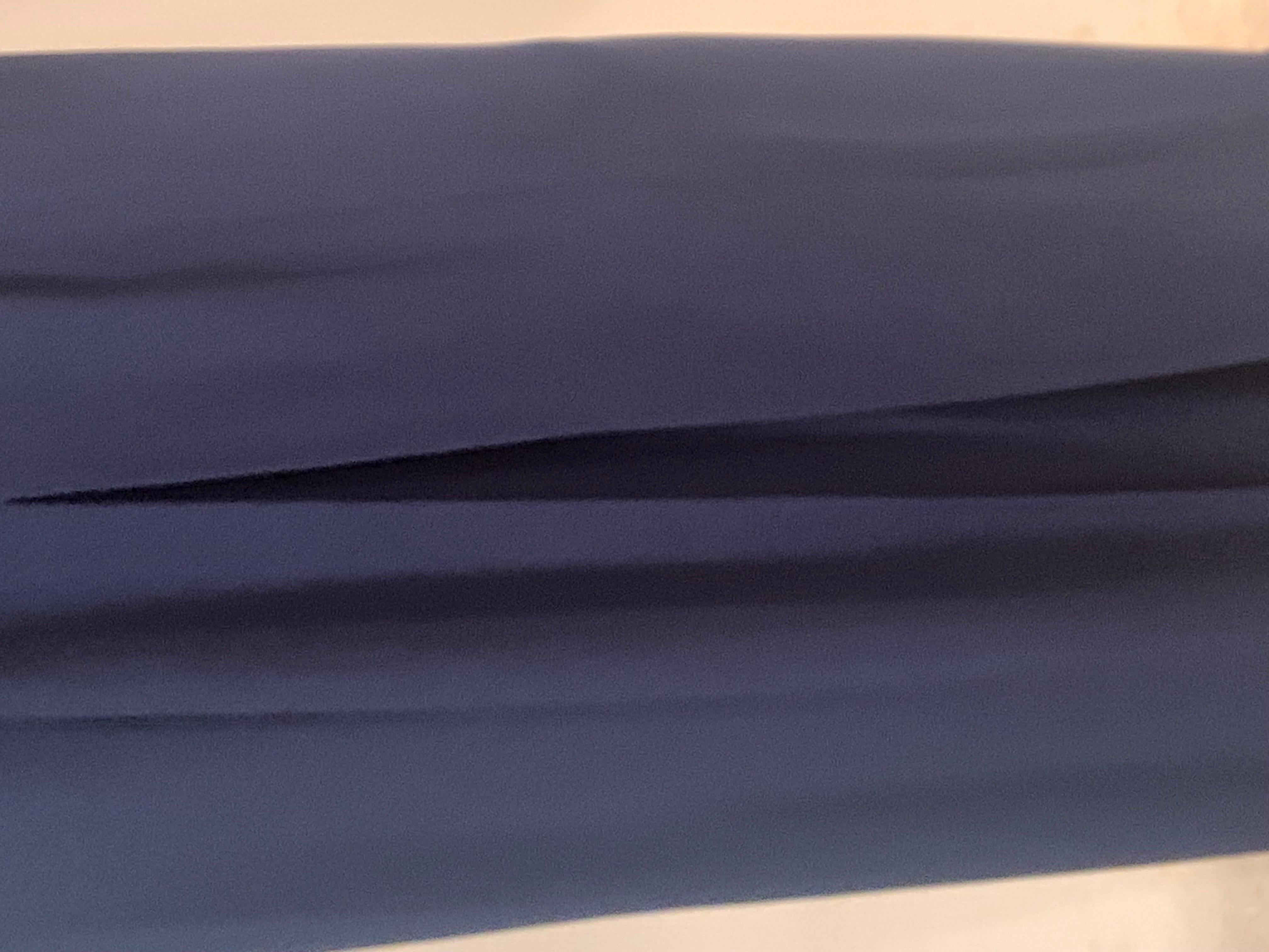 Yves Saint Laurent Navy Blue Long Skirt with Original Tags Never Worn In New Condition For Sale In New Hope, PA