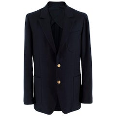 Yves Saint Laurent Navy Men's Single Breasted Jacket - Size XL IT 52R