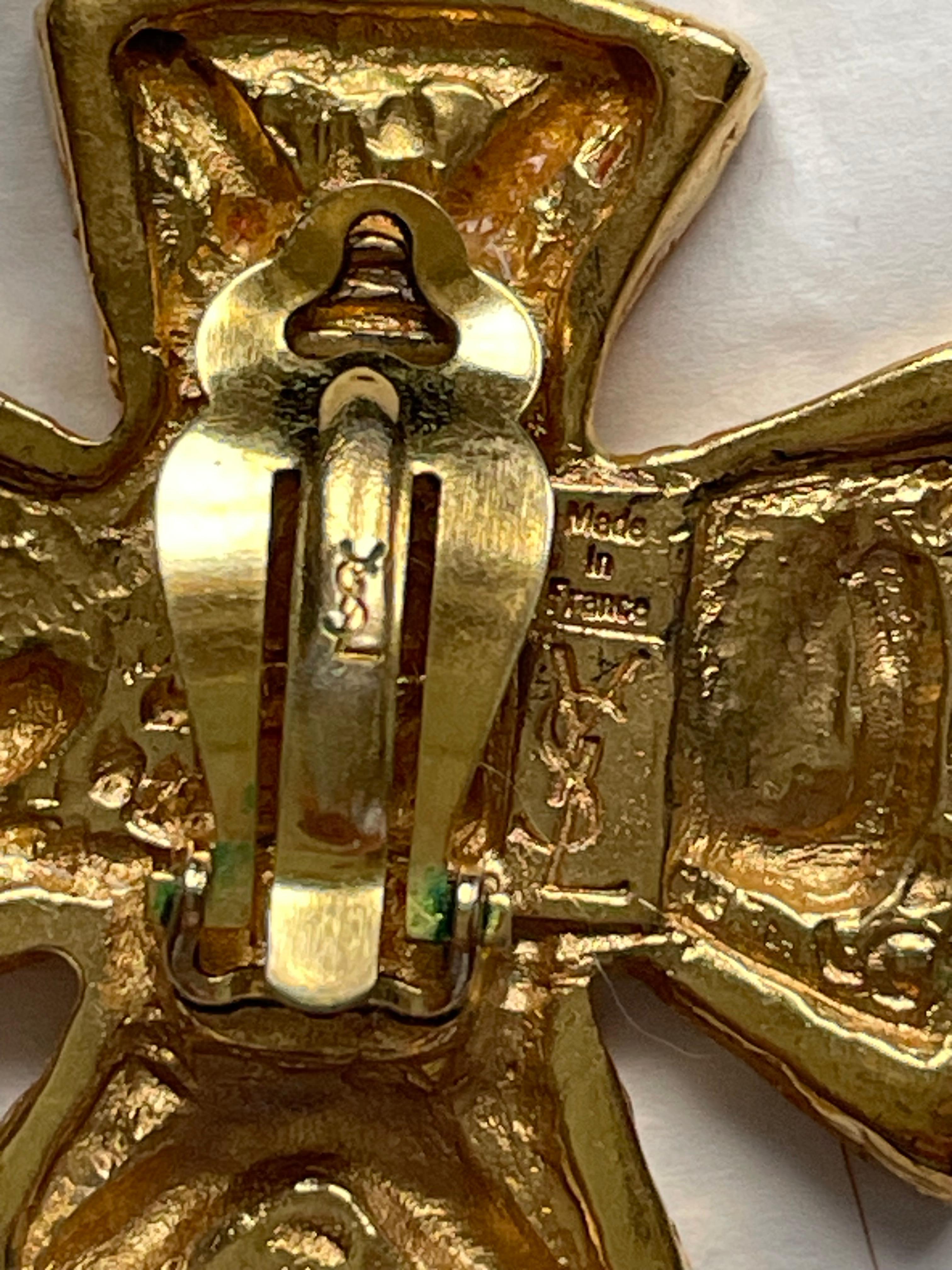 YVES SAINT LAURENT Conjunto de collar y pendientes en venta 9