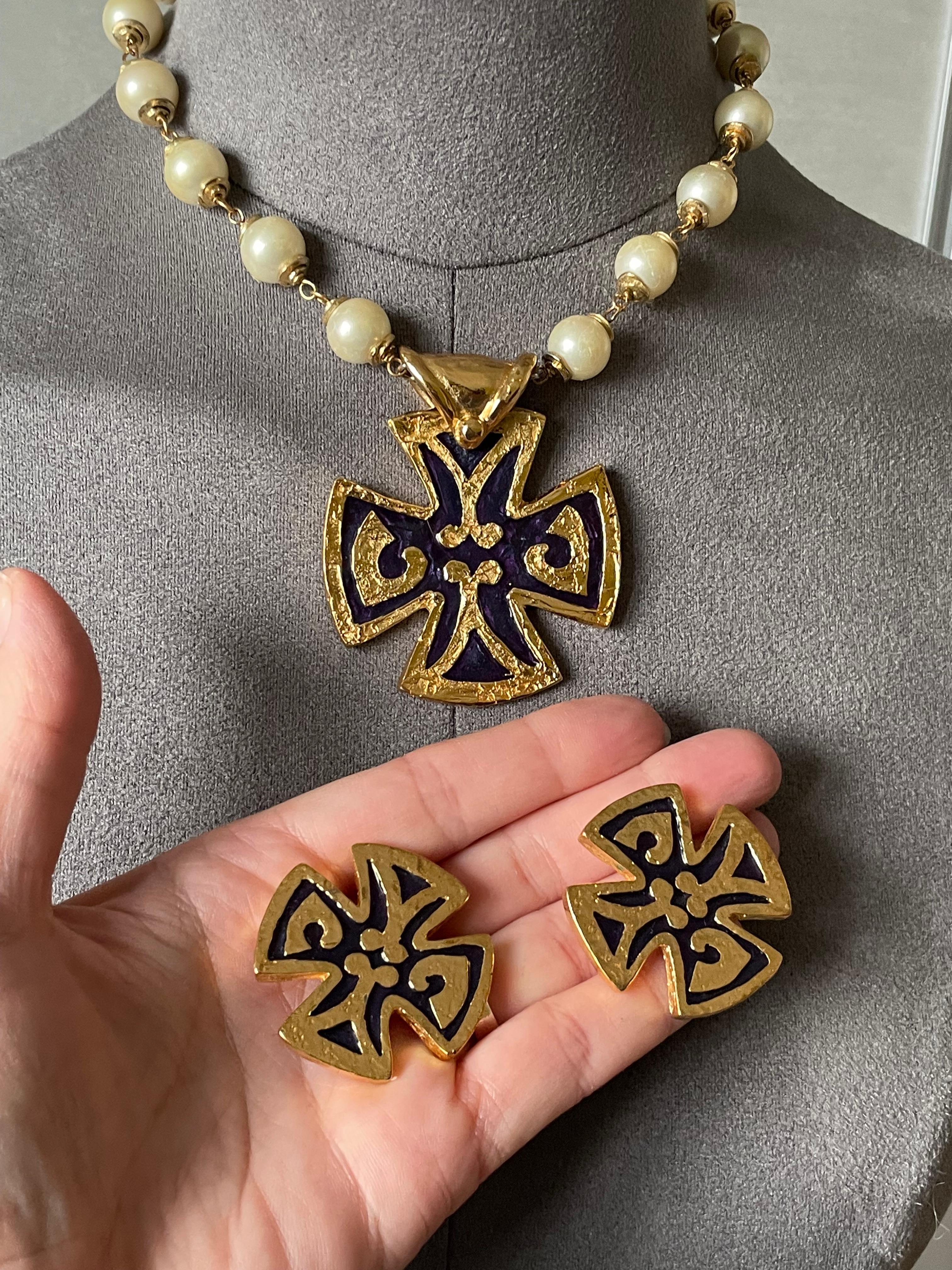 De las mujeres YVES SAINT LAURENT Conjunto de collar y pendientes en venta