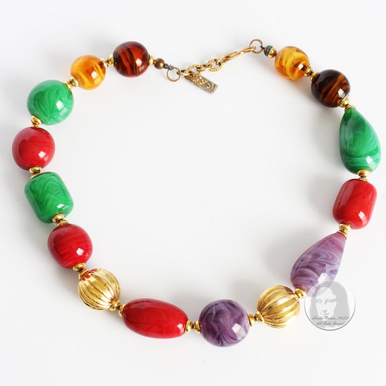 SeagullIN Handmade 3mm Gemstone Bead Choker Necklace - Boho Colorful Stone Bead Necklace For Women