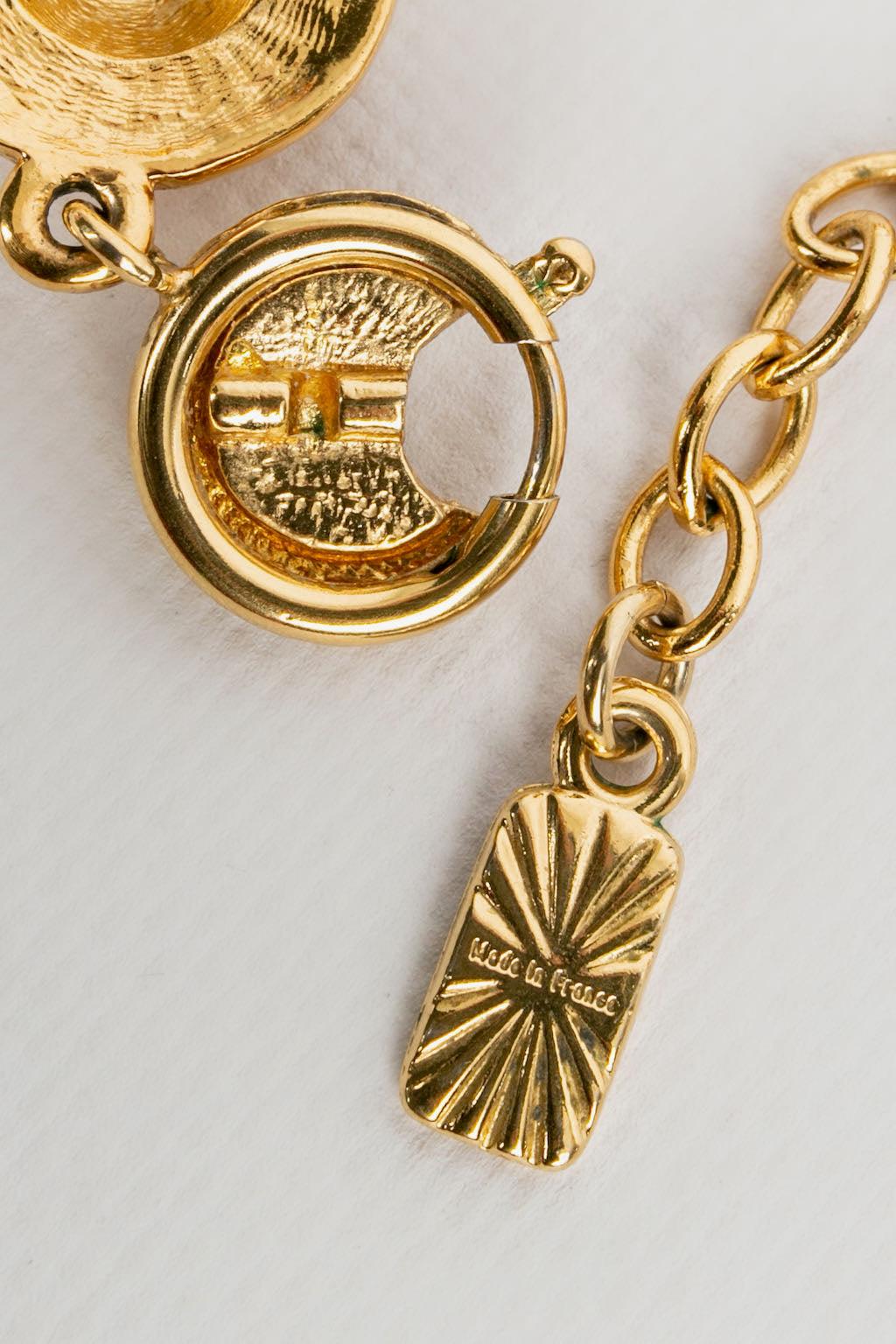 Yves Saint Laurent Halskette aus Gold-Metall 6