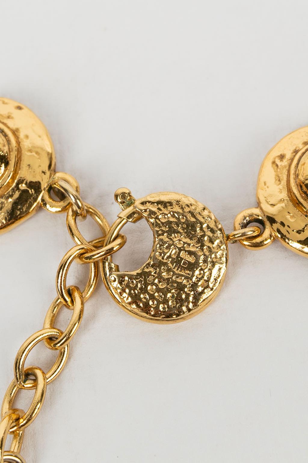 Yves Saint Laurent Halskette aus Gold-Metall 5