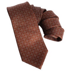 Yves Saint Laurent Necktie Mens Silk Abstract Moroccan Vintage Rare