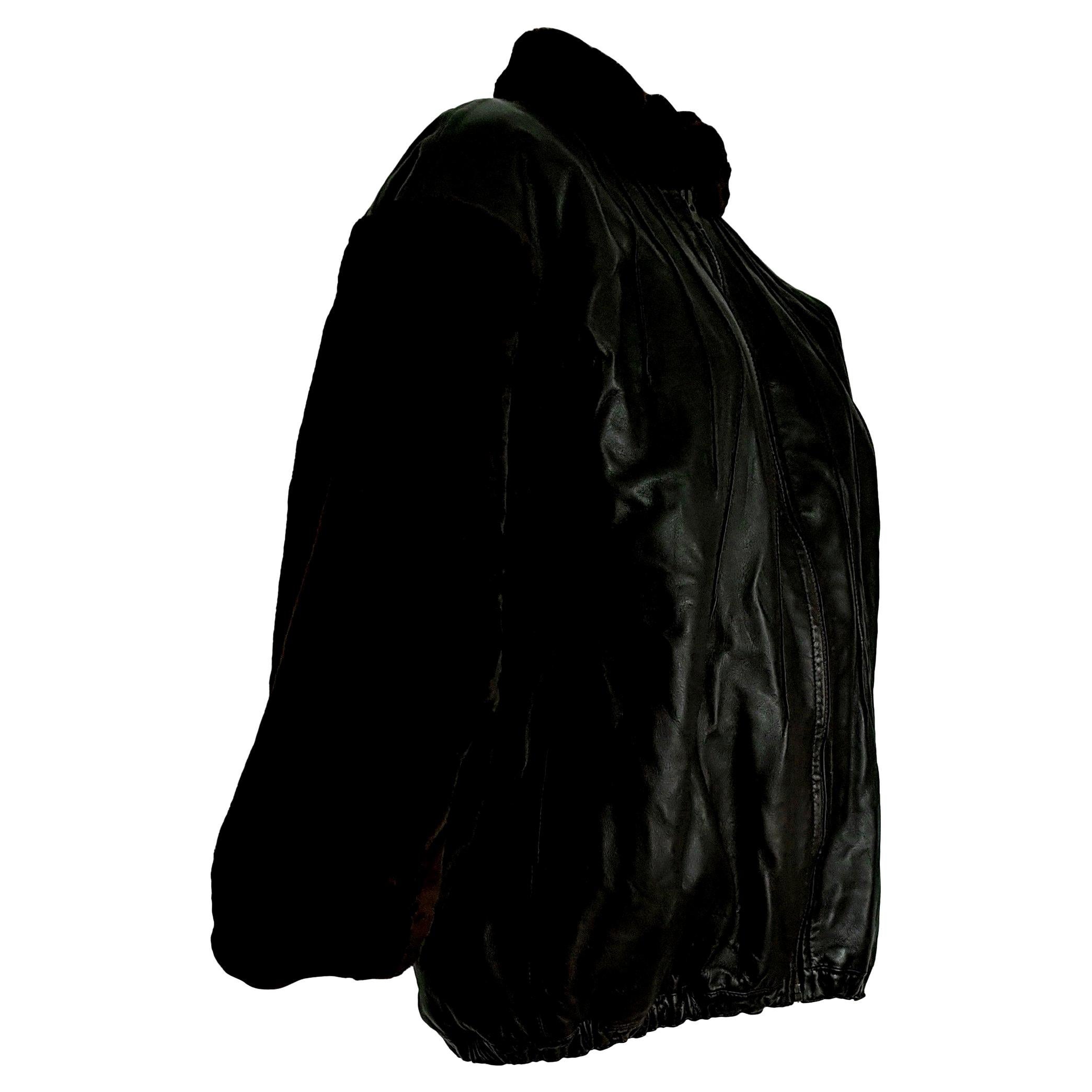 Yves SAINT LAURENT "New" Sleeves Neck Beaver Lambskin Jacket Fur Lined - Unworn For Sale