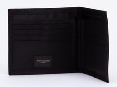 Yves Saint Laurent NIB Black Bifold Wallet