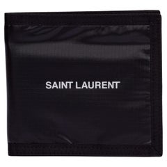 Used Yves Saint Laurent NIB Black Bifold Wallet