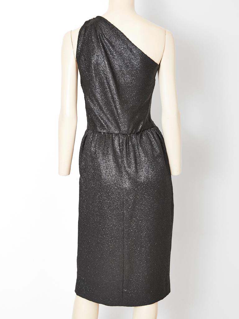 Yves Saint Laurent One Shoulder Cocktail Dress In Good Condition In New York, NY