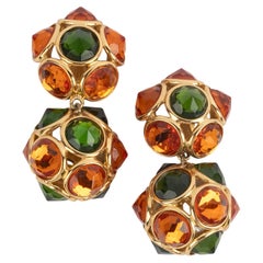 Orecchini arancioni Yves Saint Laurent