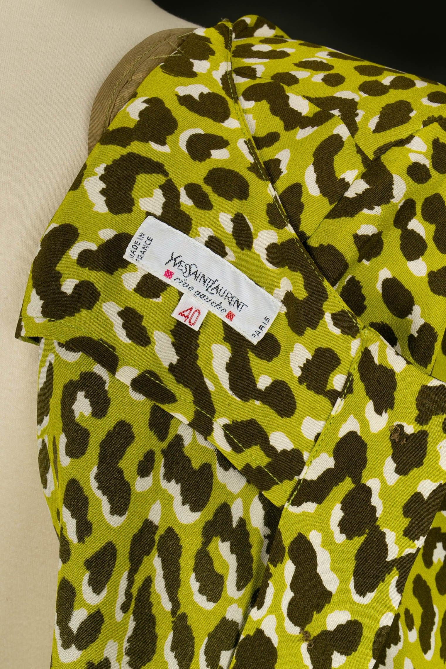 Yves Saint Laurent Panther Dress For Sale 4