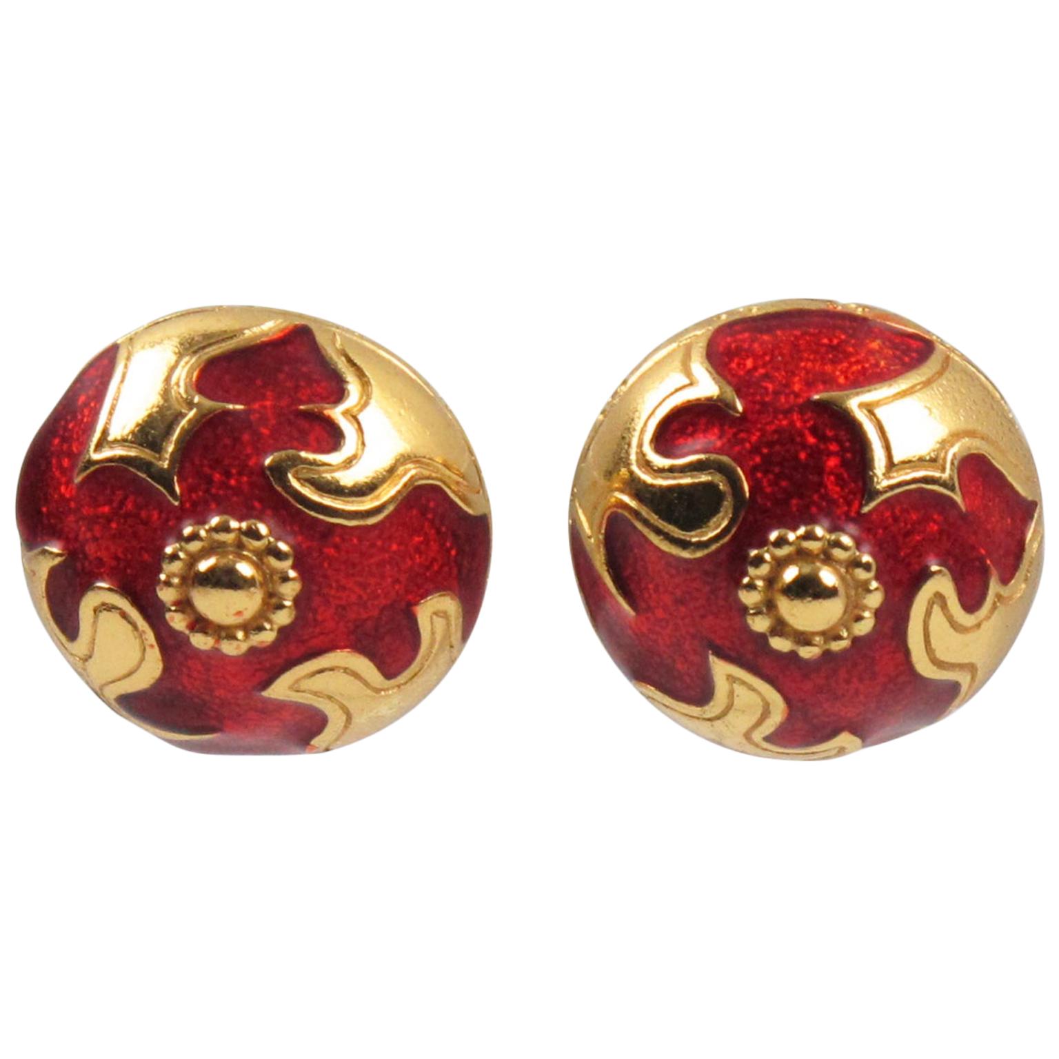 red valentino earrings