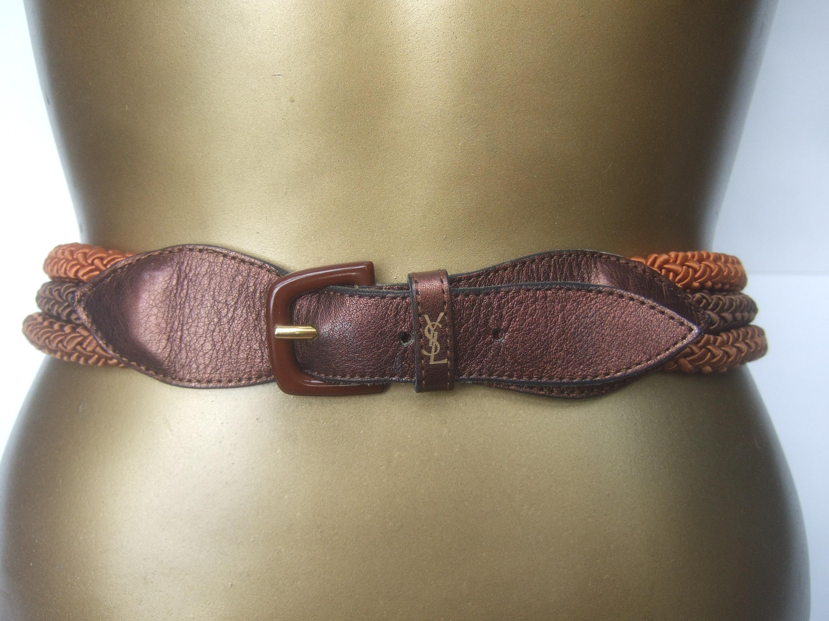 brown rope belt