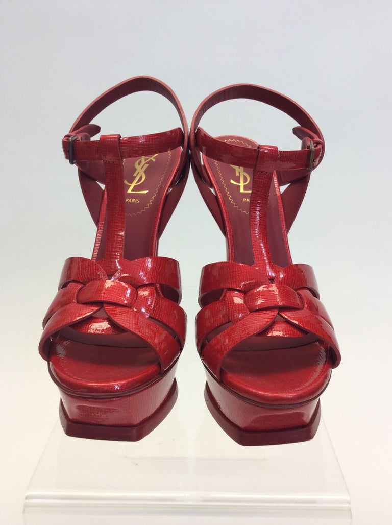 ysl high heels red