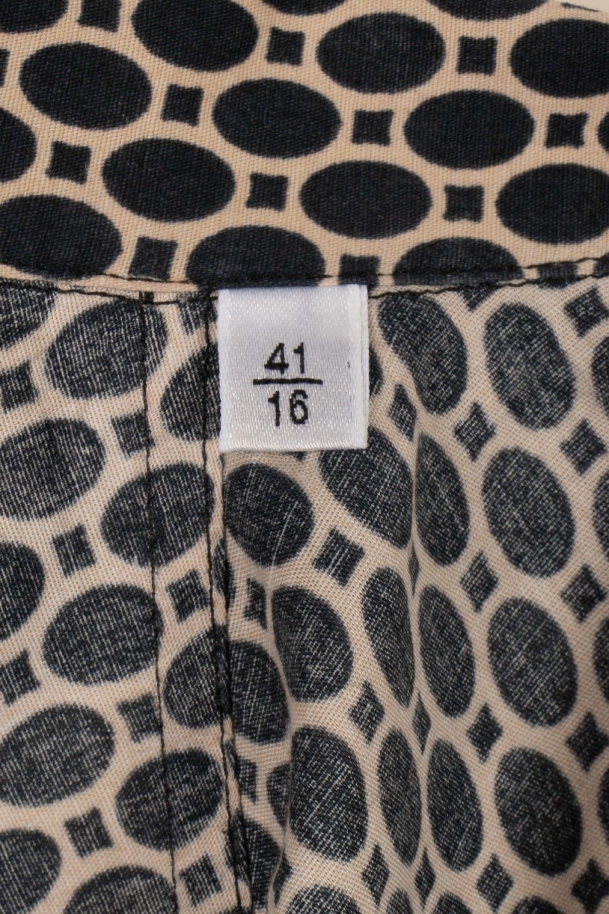 Yves Saint Laurent Patterned Blended Cotton Men Shirt For Sale 3