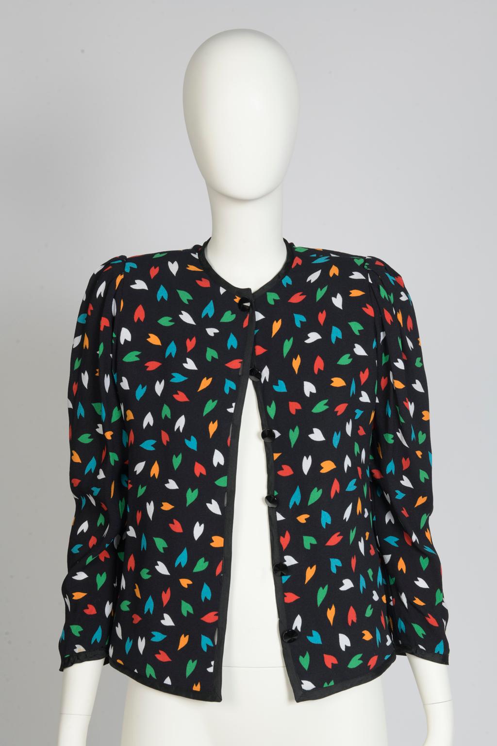 Women's Yves Saint Laurent Patterned Shirt Jacket, Spring-Summer 1979