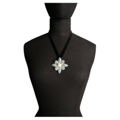 Yves Saint Laurent pendant brooch 'flowers' by Yves Saint Laurent circa 1990