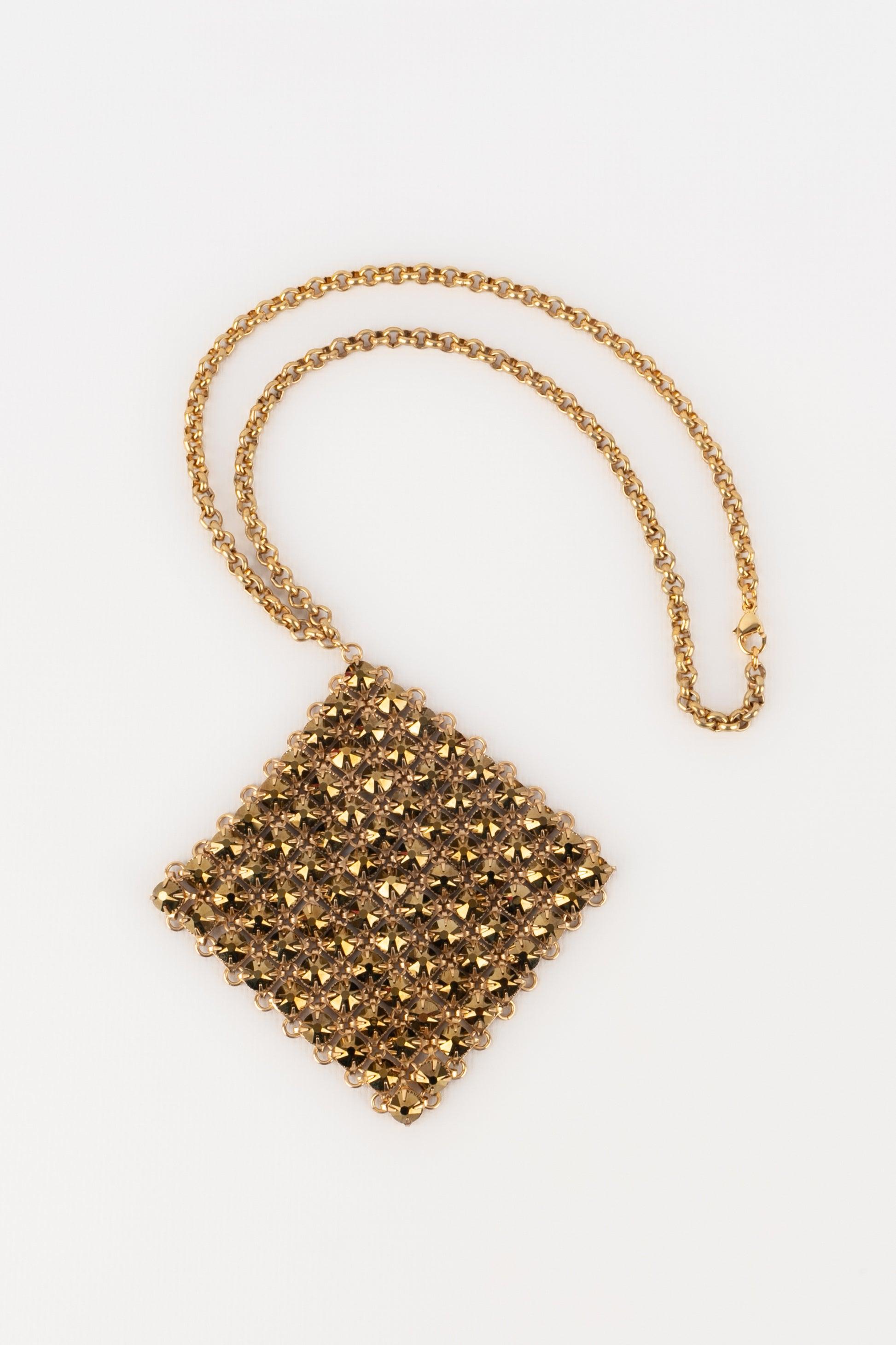 Collana con ciondolo articolato Yves Saint Laurent, anni 2010