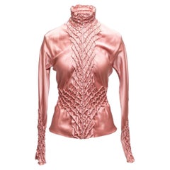 Yves Saint Laurent pink 2002 Silk Blouse