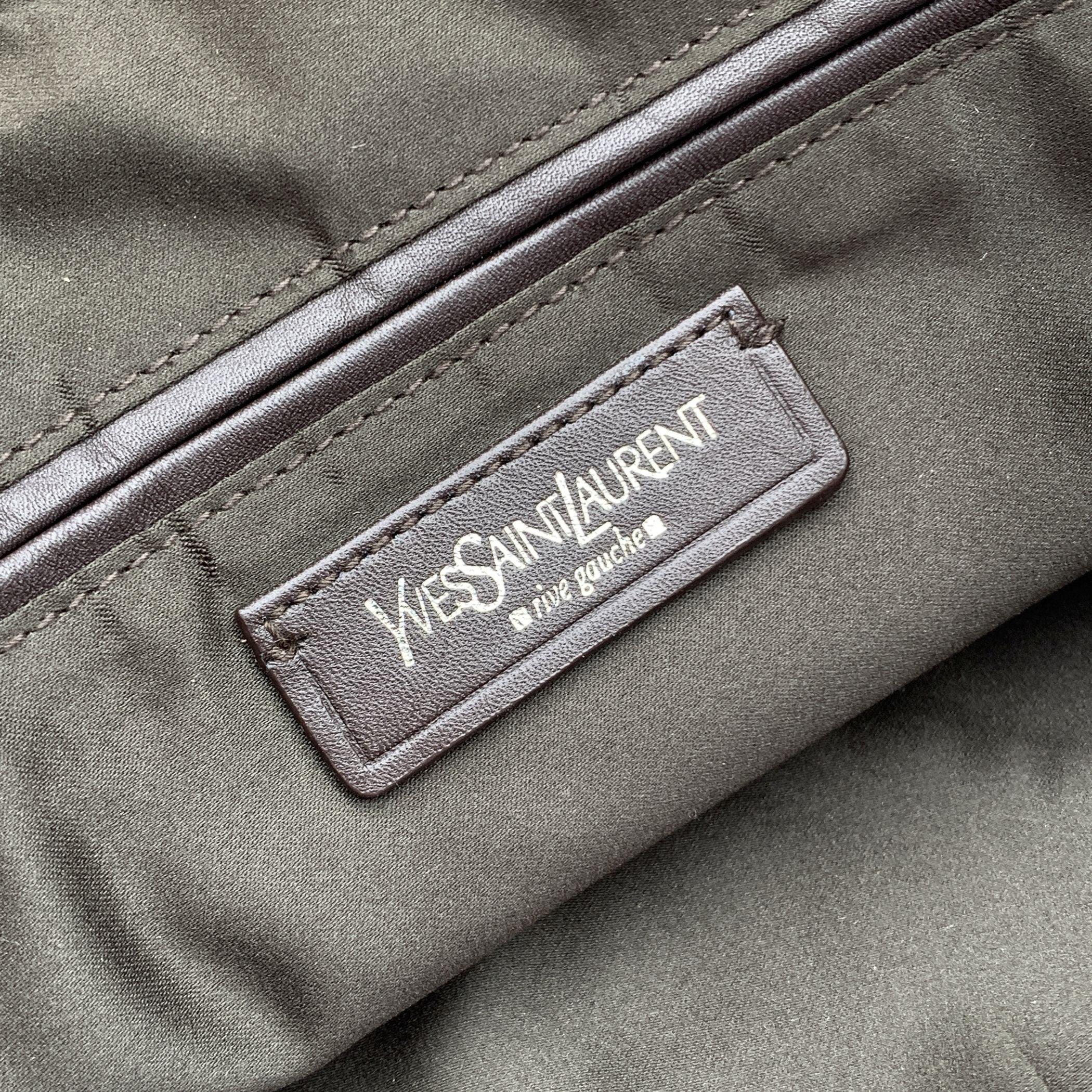 Yves Saint Laurent Pink Canvas Logo Kahala Tote Shopping Bag 2