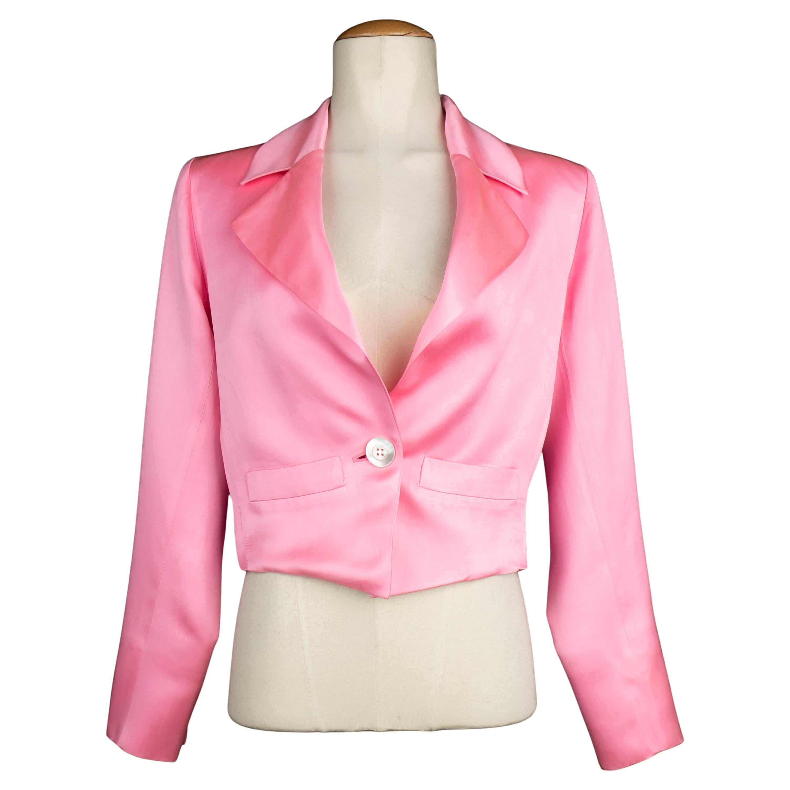 Yves Saint Laurent pink jacket For Sale