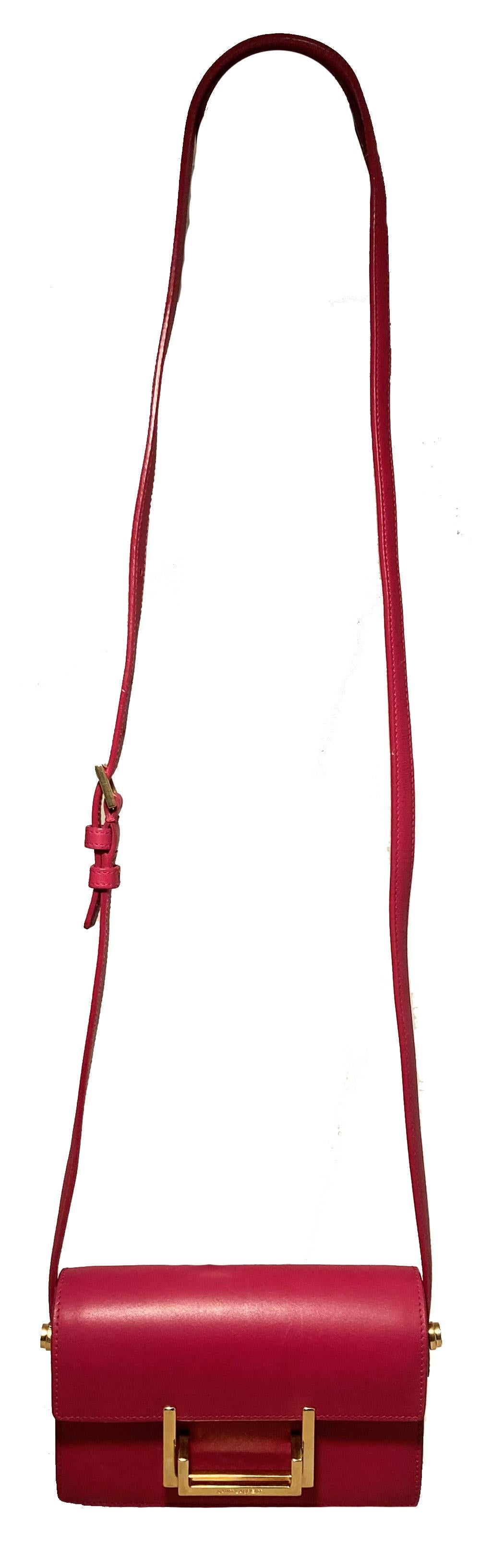 Yves Saint Laurent Pink Leather Small Lulu Bag For Sale 5