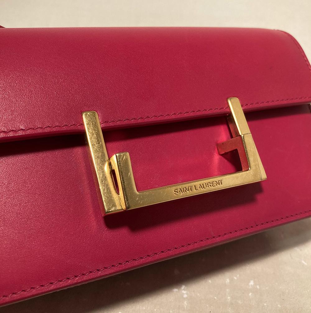 Yves Saint Laurent Pink Leather Small Lulu Bag For Sale at 1stDibs ...